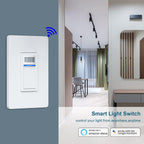 Nexete Smart Wi-Fi Motion Sensor Light Switch for Smart Home Automation, Single Pole/3-Way, PIR Occupancy/Vacancy Sensor, Compatible with Alexa & Google Home Neutral Wire Required(Sensor)