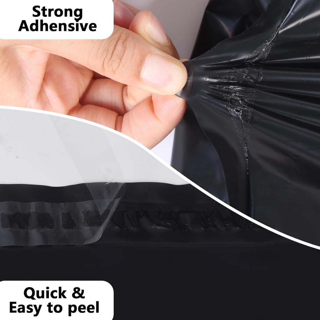 Poly Mailers 14.5x19 100PC Large Shipping Bags for Clothes Black
