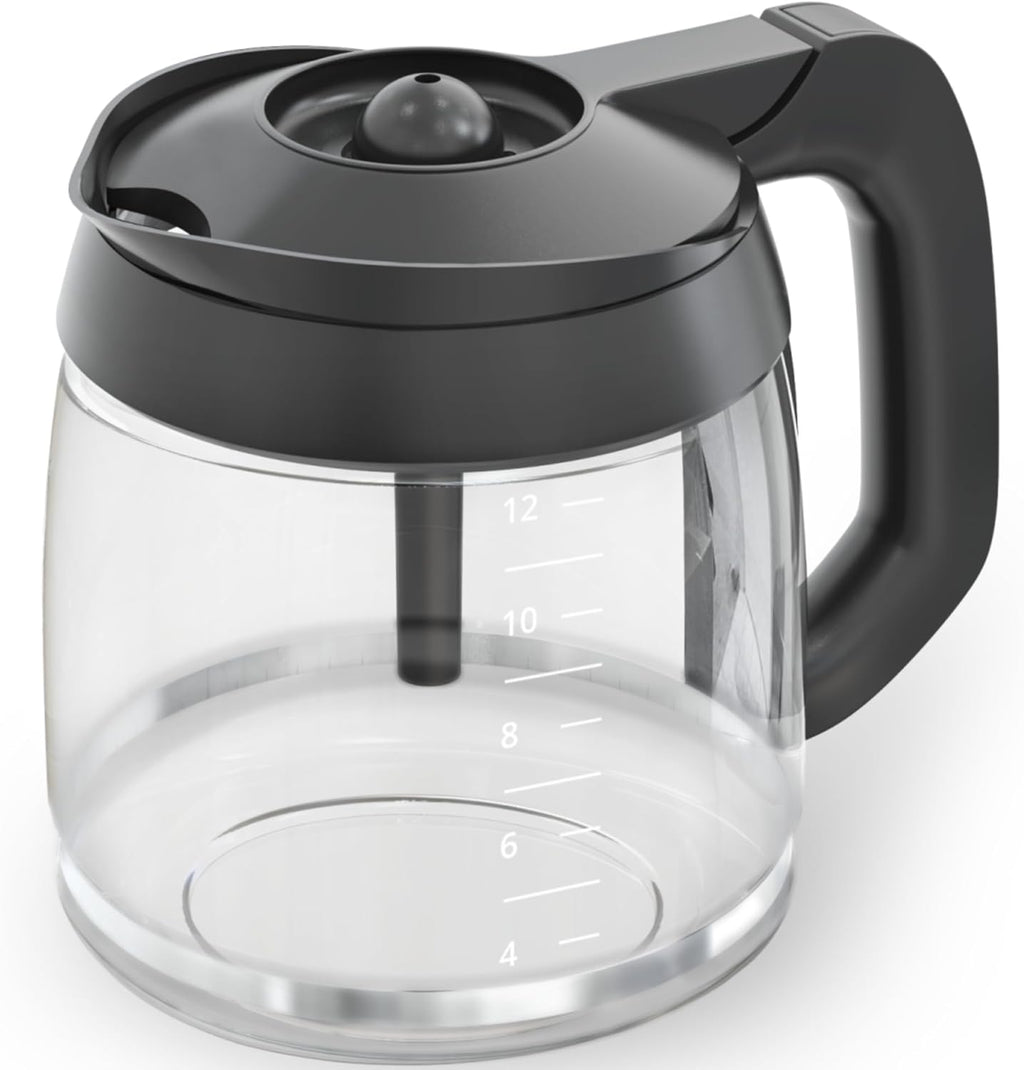 12-Cup Glass Coffee Carafe Replacement Compatible ONLY with Ninja Coffee Brewer Maker Models CE251 CE201 CE201C CE200