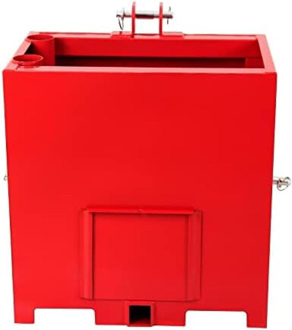 3 Point Ballast Box, 800lbs Capacity Hitch Ballast Box, Standard 2'' Hitch Receiver, Tractor Ballast Box with 5cu. Ft