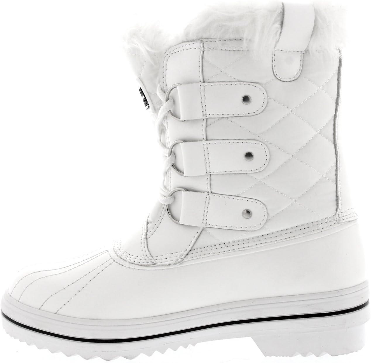 Womens Snow Boot Quilted Short Winter Snow Rain Warm Waterproof Boots