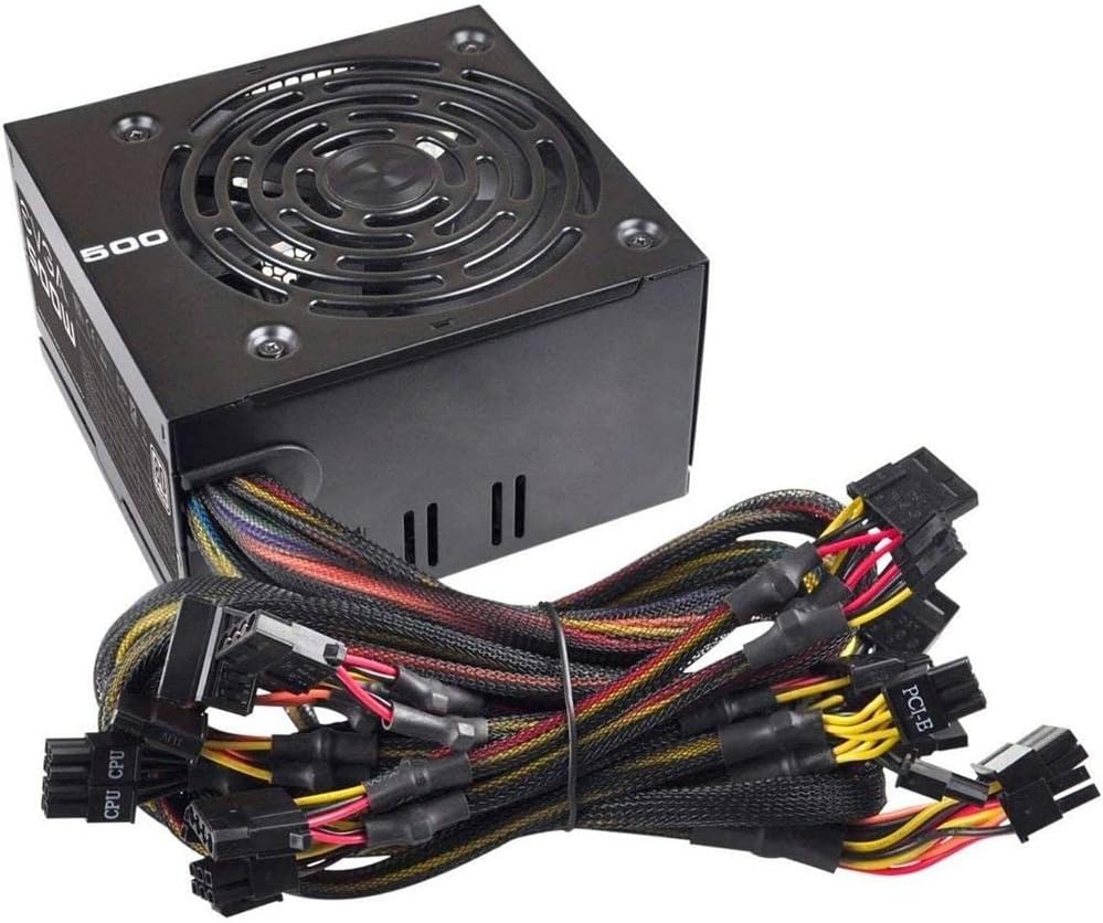 EVGA 500 W1, 80+ WHITE 500W Power Supply( 100-W1-0500-KR)