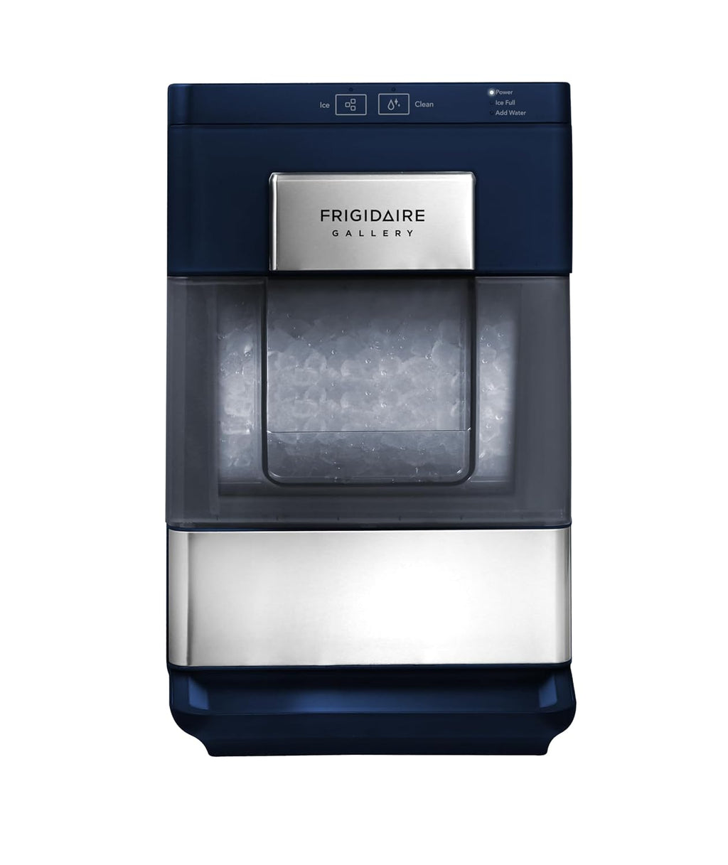 Gallery, 33 Lbs. Countertop Ice Maker, Nugget Shaped Ice, Stainless Steel Trim (Navy)