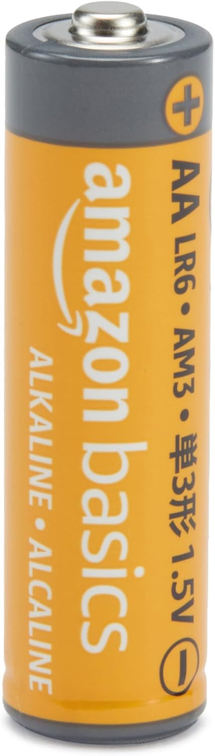 20-Pack AA Alkaline Batteries, 1.5 Volt, 10-Year Leak-Free Shelf Life