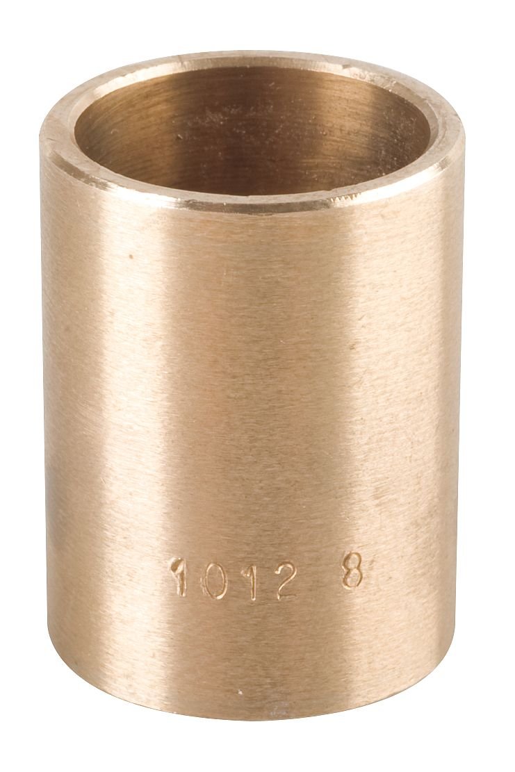 Bunting Bearings CB081408 Sleeve (Plain) Bearings, Cast Bronze C93200 (SAE 660), 1/2" Bore x 7/8" OD x 1" Length (Pack of 3)