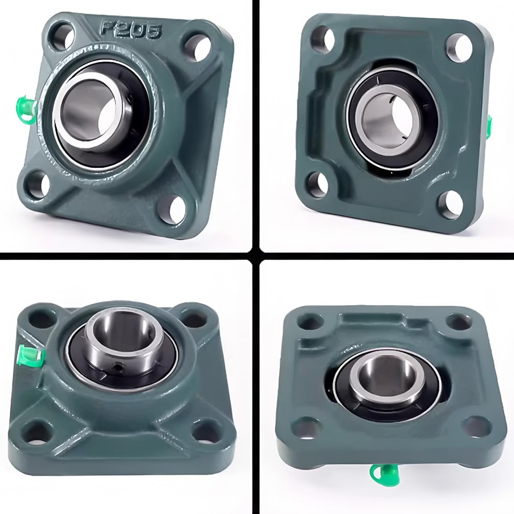 1 Pcs,UCF216 Inner80mm 4-Bolt Flange Bearing Unit, Cast Iron Housing