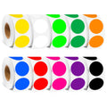 1 Inch 10 Colored Dot Stickers, 5000PCS Round Sticker Label Dots