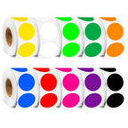 1 Inch 10 Colored Dot Stickers, 5000PCS Round Sticker Label Dots