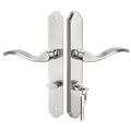 Storm Door Handle Complete Set,Mortise Keyed Lever Mount Latch withDeadbolt