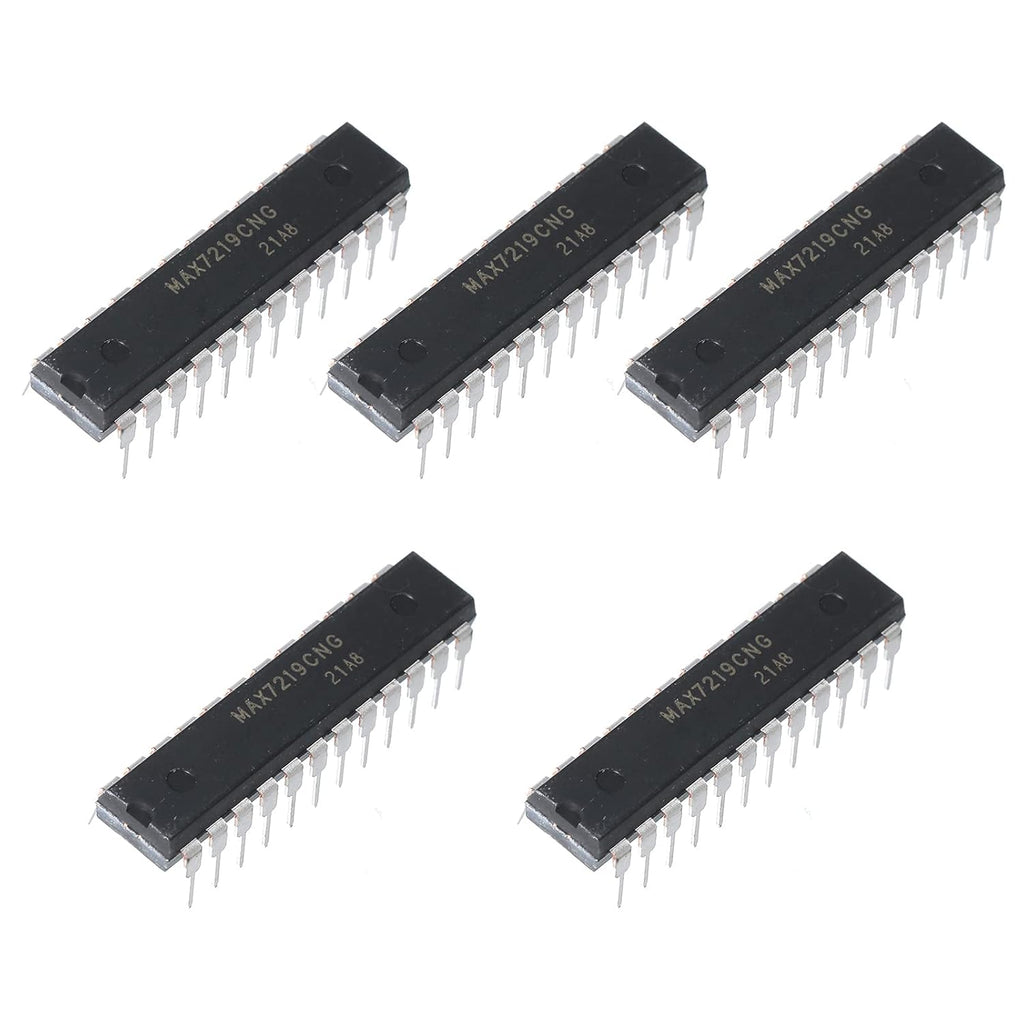 5pcs MAX7219CNG MAX7219 8-Digit LED Display Drivers,DIP-24.