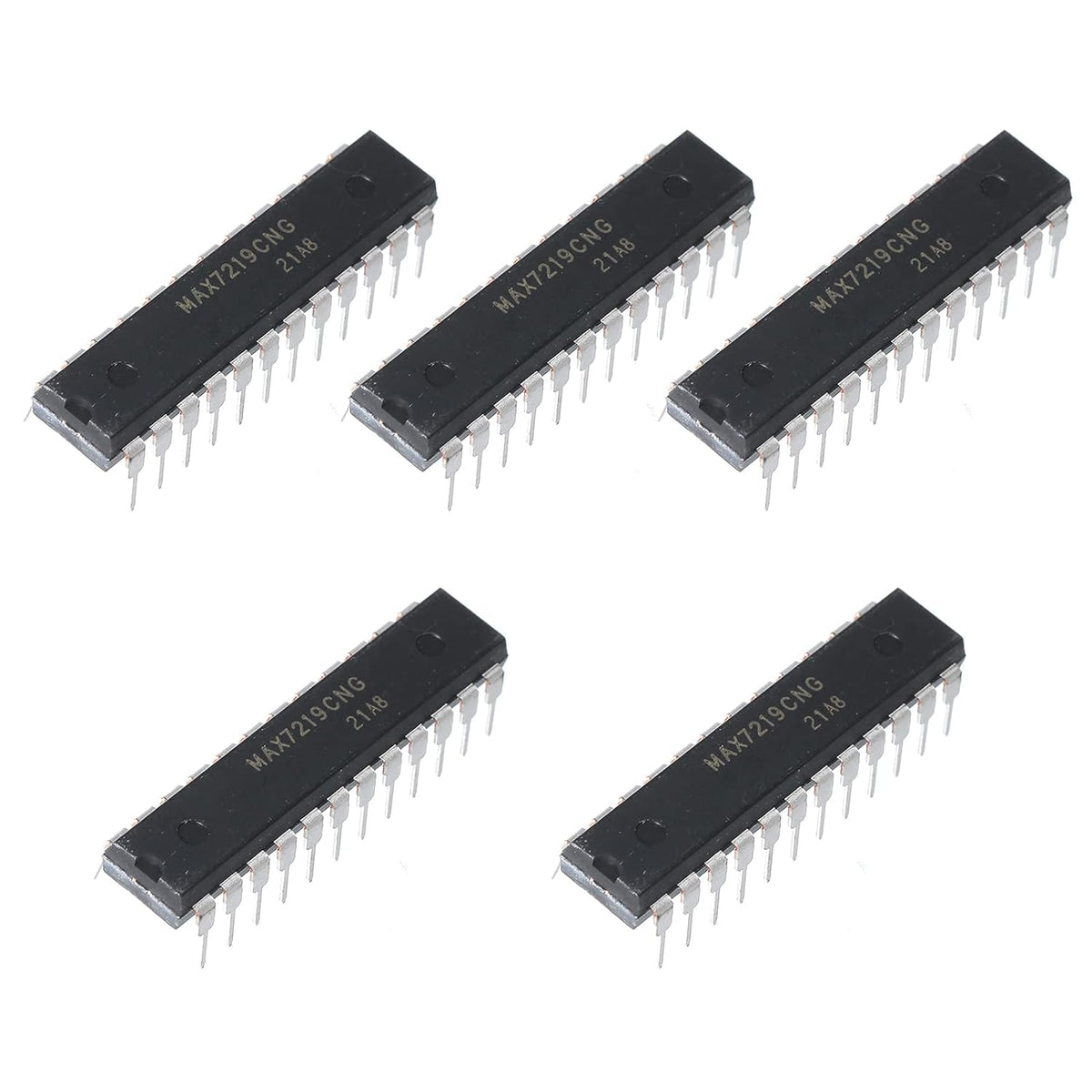 5pcs MAX7219CNG MAX7219 8-Digit LED Display Drivers,DIP-24.