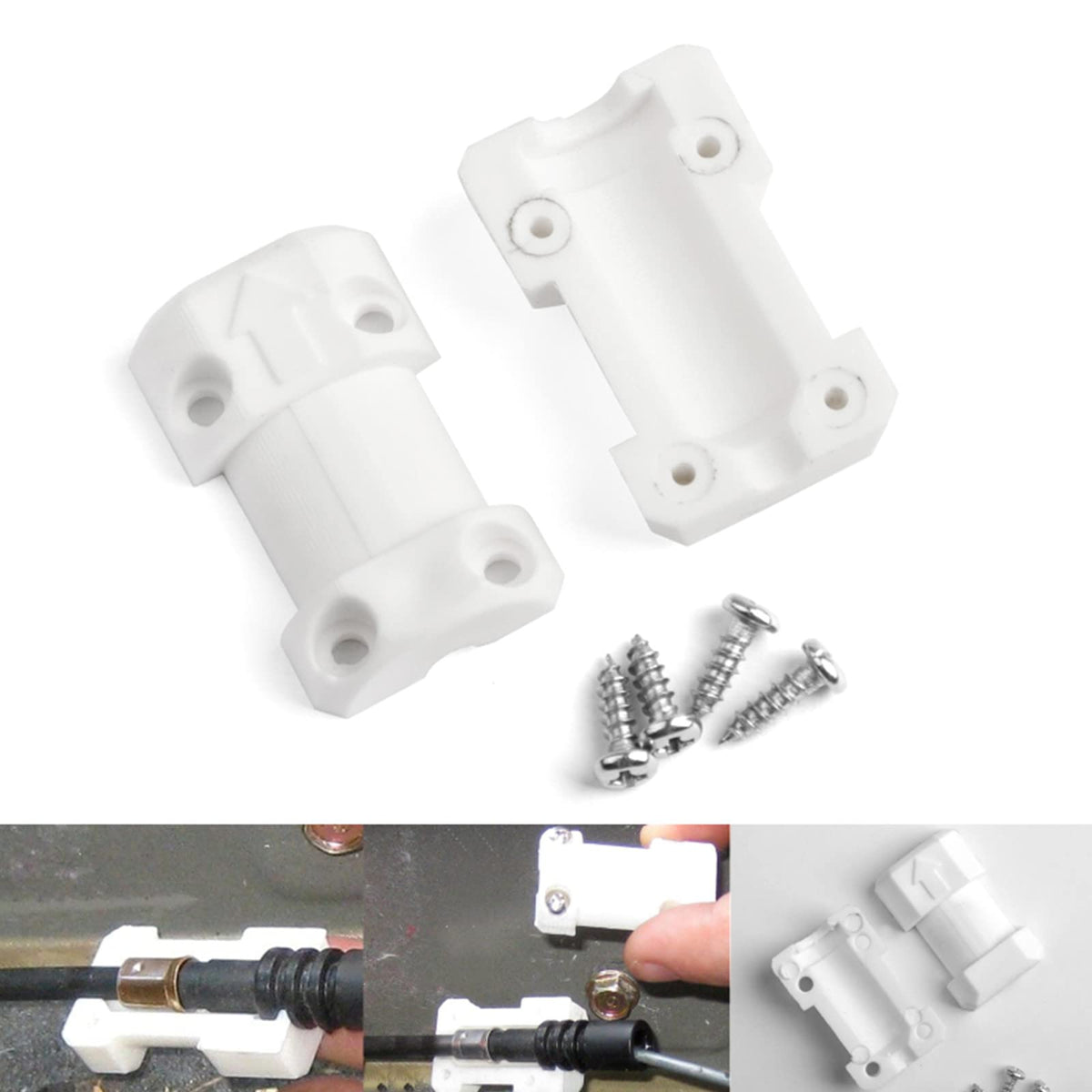 MAD HORNETS Fuel Door Release Repair Kit for Civic 2001-2005 White