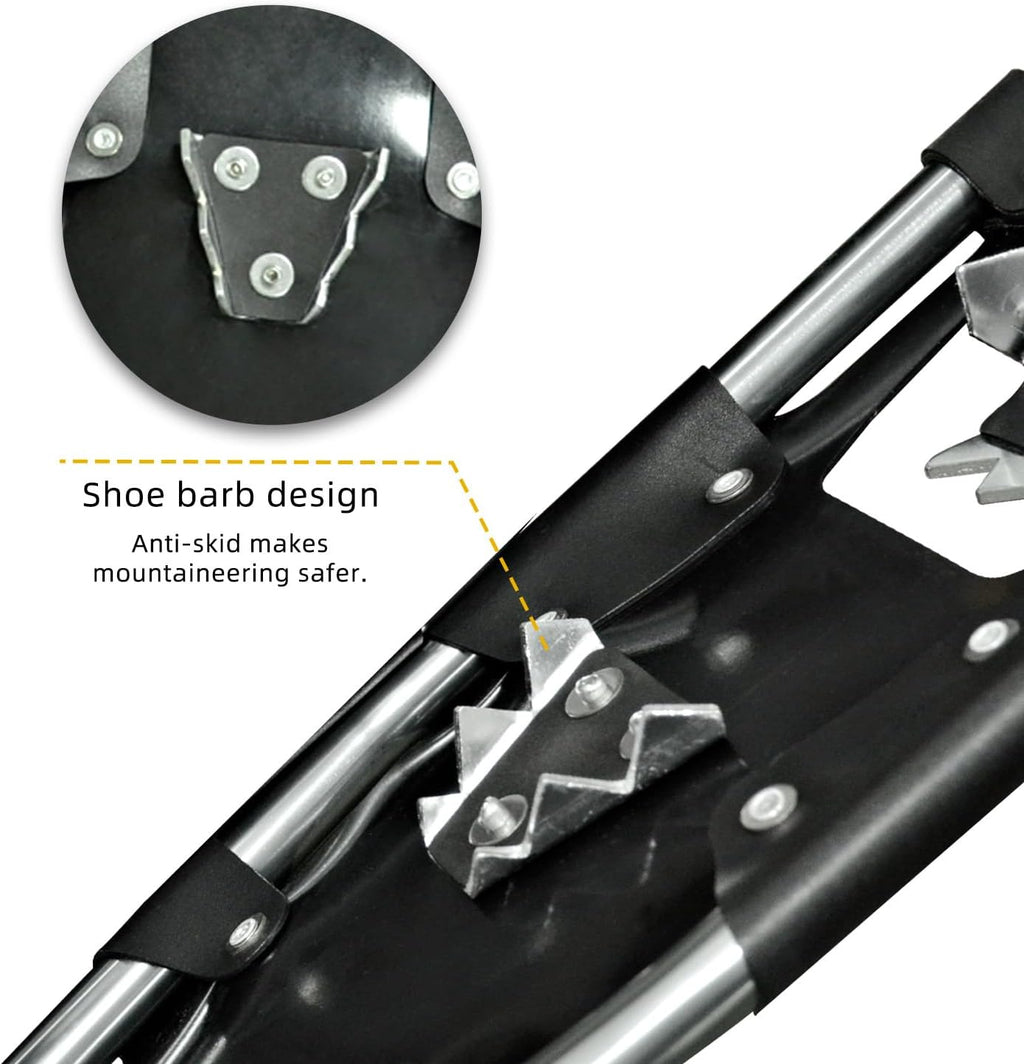 All Terrain Snowshoes with Trekking Poles,Lightweight Aluminum Snowshoes and Trekking Poles for