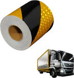 Car Reflective Twill Tape, 3.94 Inch x 16.4 FT Heavy Duty Waterproof Warning Safety Sticker, Strong Adhesive Night