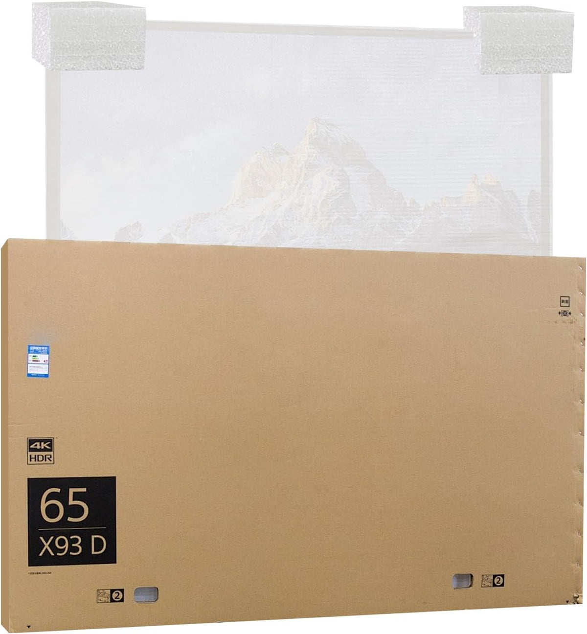 Foam Flat Screen TV Cover and 4 Foam large corner protectors Fits 65''TV