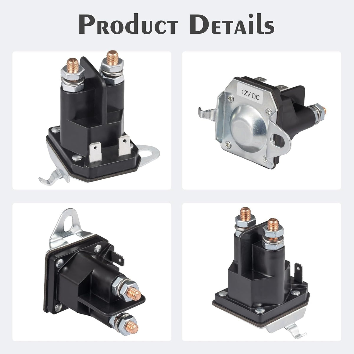 Starter Solenoid 192507 Replacement for Craftsman Riding Lawn Mower Husqvarna Trombetta Lawnmower Parts 532192507 582042802 582042801 435-325 Tractor LT2000 YS4500 21546294 705055