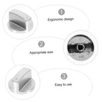 6 Pcs Gas Stove Knobs Metal Replacement, Easy Install Silver