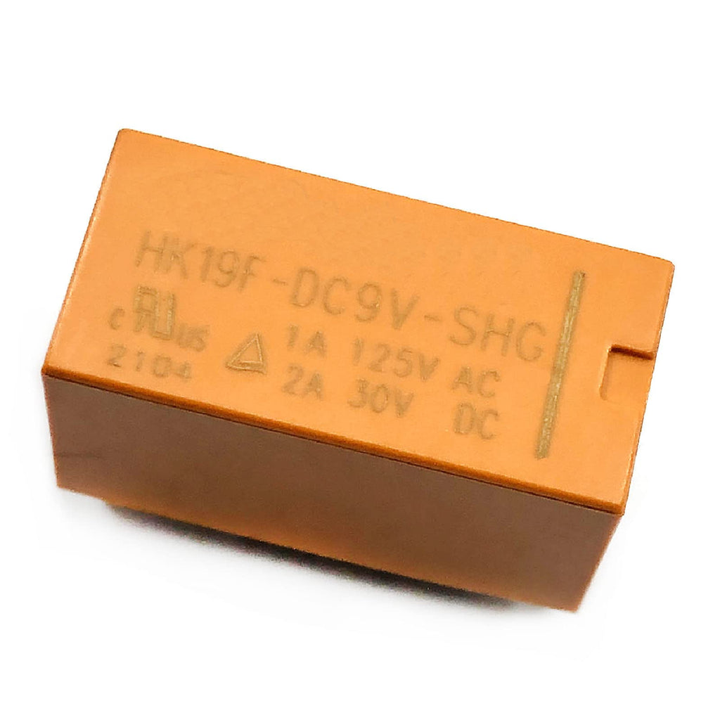 FainWan 6pcs Coil DPDT PCB Power Relay DC 9V 8 Pins Mini Power Relay PCB Relay HK19F-8P-9V