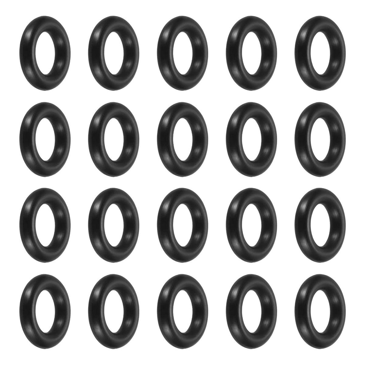 uxcell 48Pcs AS-204 Nitrile Rubber O-Rings 3/8" ID 5/8" OD 1/8" W