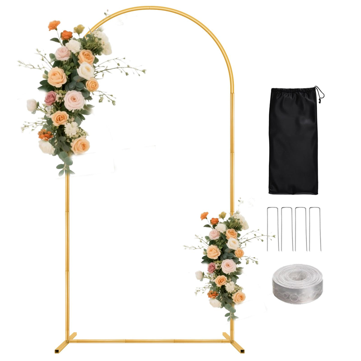 7.2FT Metal Balloon Arch Backdrop Stand for Parties
