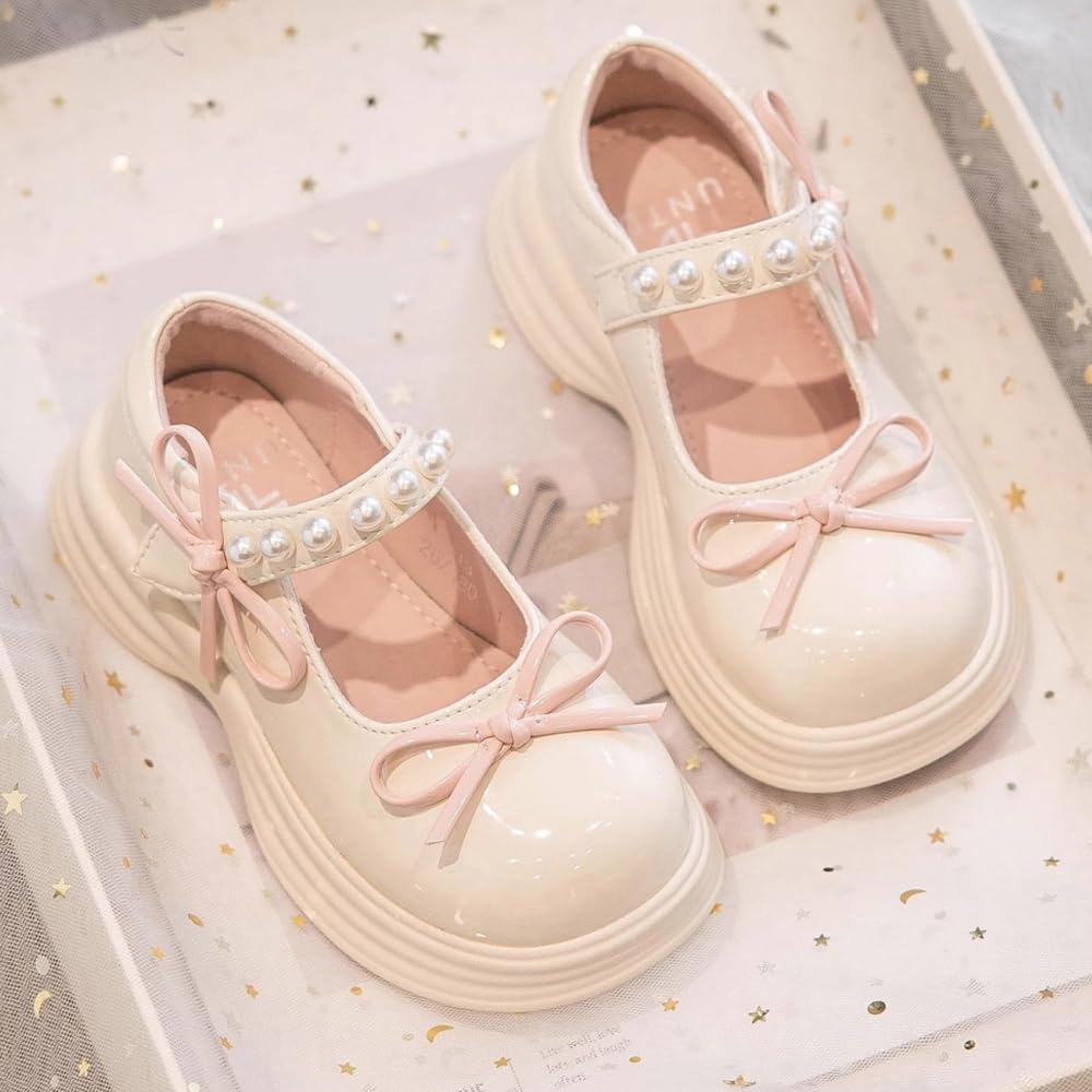 Girls Mary Jane Dress Shoes Cute Bow Little Girl School Uniform Oxford Shoes