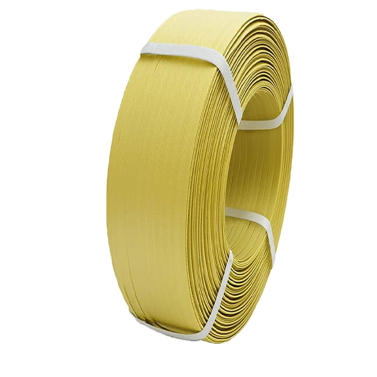 Poly Strapping 1/2" Plastic Strapping, 600lbs Break Strength, Yellow