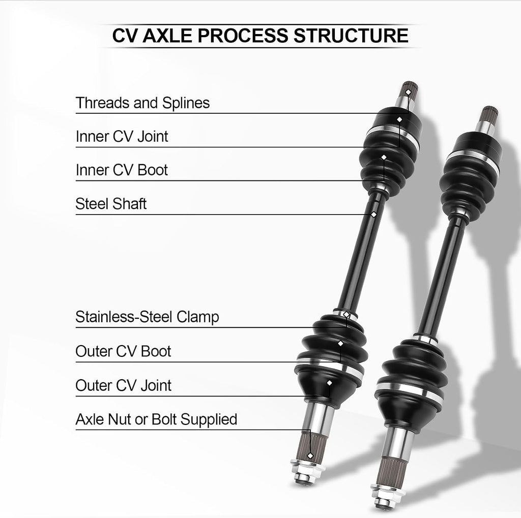 Front Passenger Driver Side CV Axles For 2007-2013 For Yamaha Grizzly 700