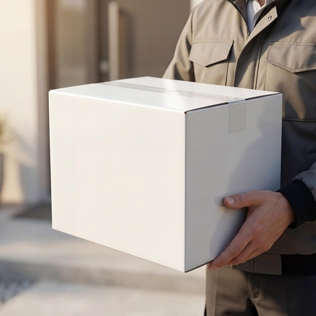 10 Packs 12x10x10 Large Thin White Shipping Boxes