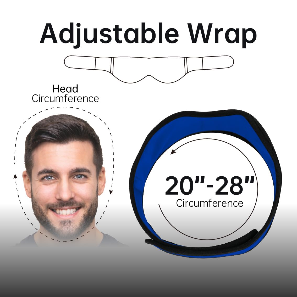 Wisdom Teeth Ice Pack Head Wrap Jaw Face Ice Pack with 4 Gel Packs