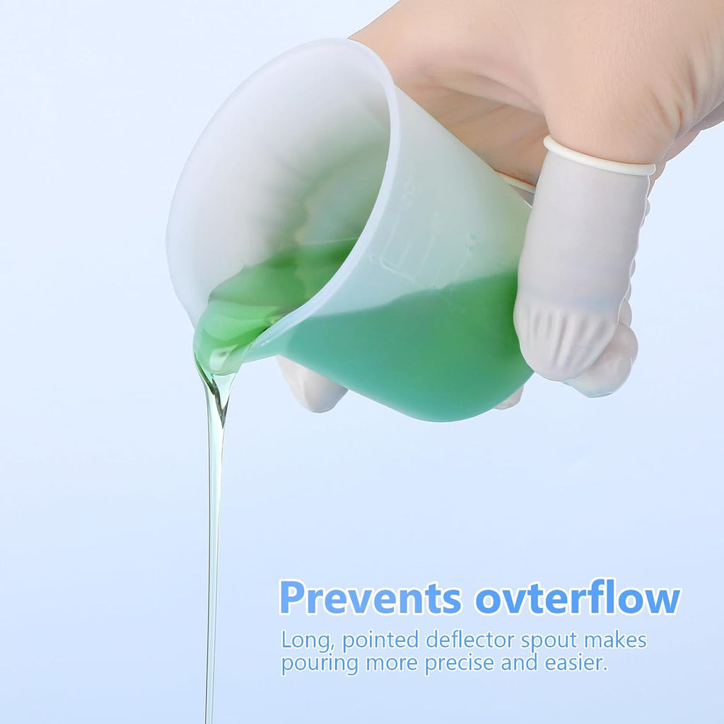 Silicone Measuring Cup for Resin, with 600ML+250ML+ 100ML Cups