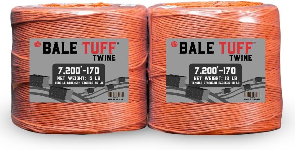 Baling Twine 170x7,200' - 1 Roll - Orange - UV-Resistant