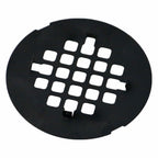Oil Rubbed Bronze Snap-in Shower Drain Cover, 4-1/4" OD Round Grid