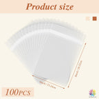 Mat Board Center Clear Resealable Plastic Sleeves, 6 1/2" x 8 1/3"