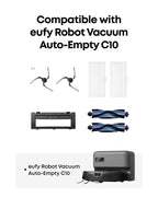 eufy RoboVac Replacement Accessories Kit (2 Side Brushes + 2 Filter Sets + Rolling Brush + Brush Guard) Compatible with eufy Self-Empty C10.