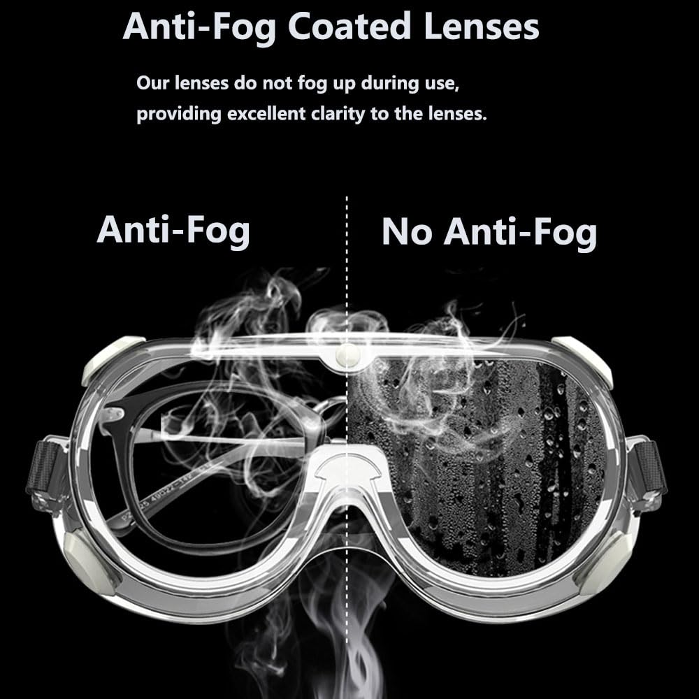 4 Pack Kid Science Goggles Bulk,Lightweight Polycarbonate Lenses and PVC Frame, Eye Protection for Kids (4)