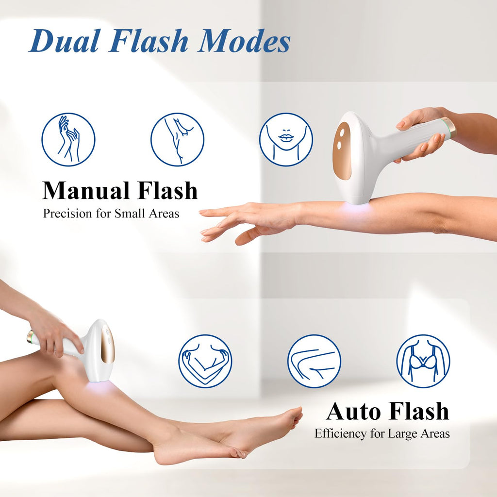 Hair Removal with Cooling, Painless IPL Hair Removal Device for Women and Men, at-home Hair Remover for Armpits