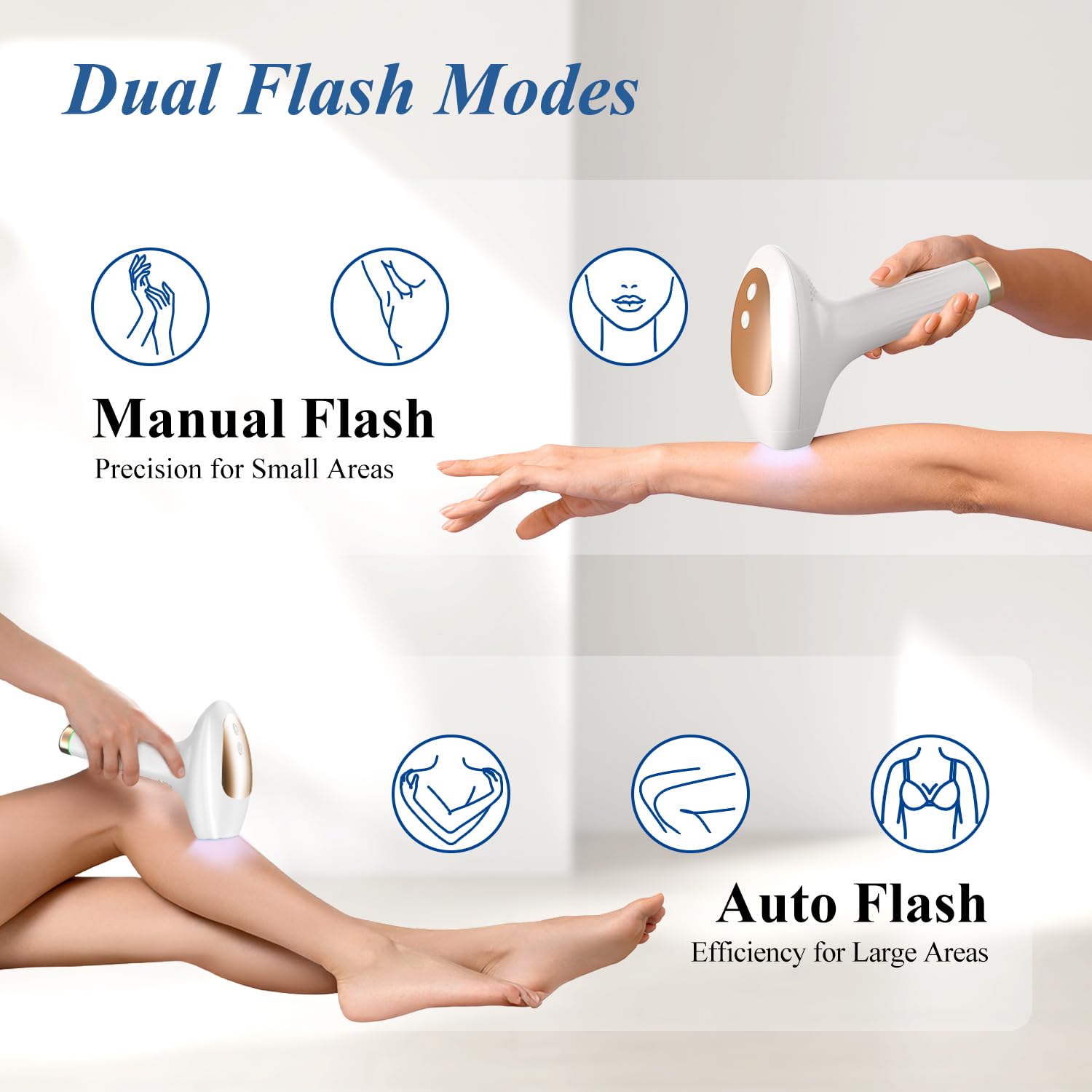 Hair Removal with Cooling, Painless IPL Hair Removal Device for Women and Men, at-home Hair Remover for Armpits