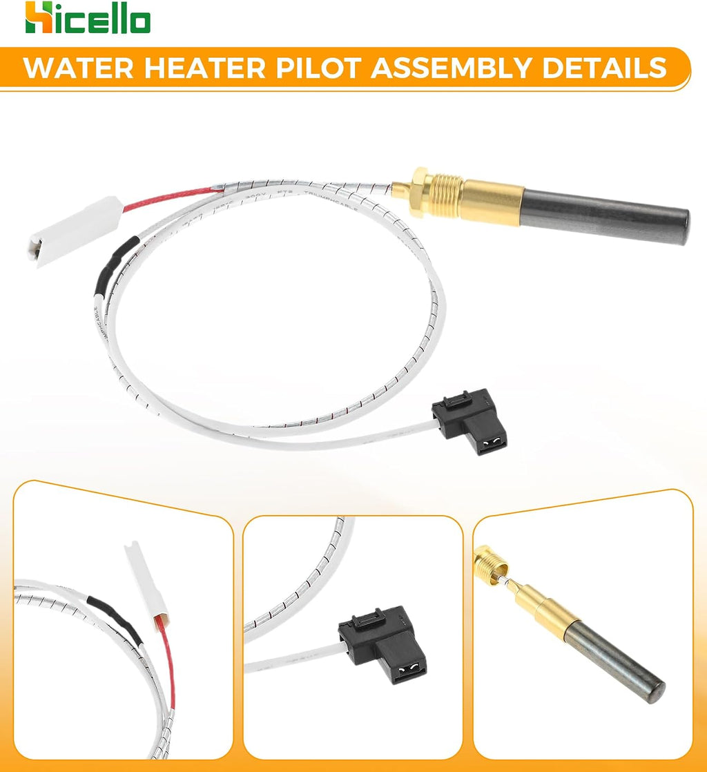 Water Heater Thermocouple Gas Minivolt Thermopile Generator for 47845 Pilot
