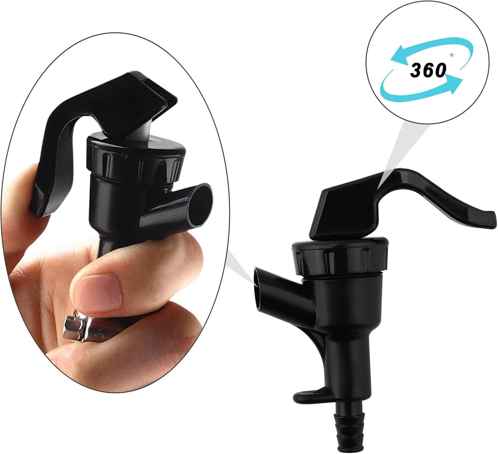 Picnic Faucet, 4 Pieces Plastic Draft Beer Dispensing Spigot Keg Tap | Draft Beer Faucet Keg Tap Drink Dispensing