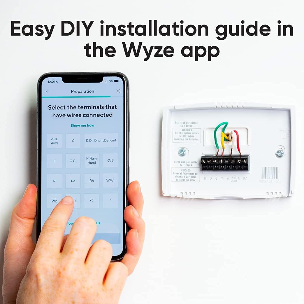 Smart WiFi Thermostat for Home with App Control Compatible with Alexa and Google Assistant, Only Designed for 2.4