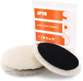 Wool Buffing Polishing Pads, 3Pcs 5 Inch (125mm) Wool Cutting Pad, Wool Compounding Pad, Buffing and Polishing Pads
