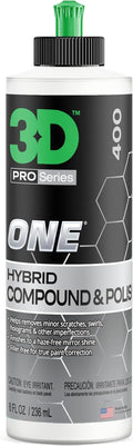 One Car Scratch & Swirl Remover Hybrid Rubbing Compound & Polish Buffing Compound for True Paint Correction 8oz Made