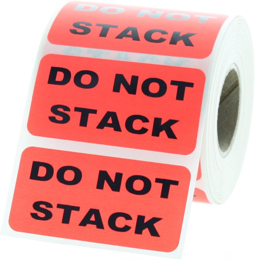 .com | DO NOT Stack Inventory Labels, 2" x 1" - 500 Labels Per Roll