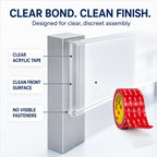 3M Double Sided Tape Heavy Duty Thin 1/4’’×10Ft Made with 3M vhb Clear 4905
