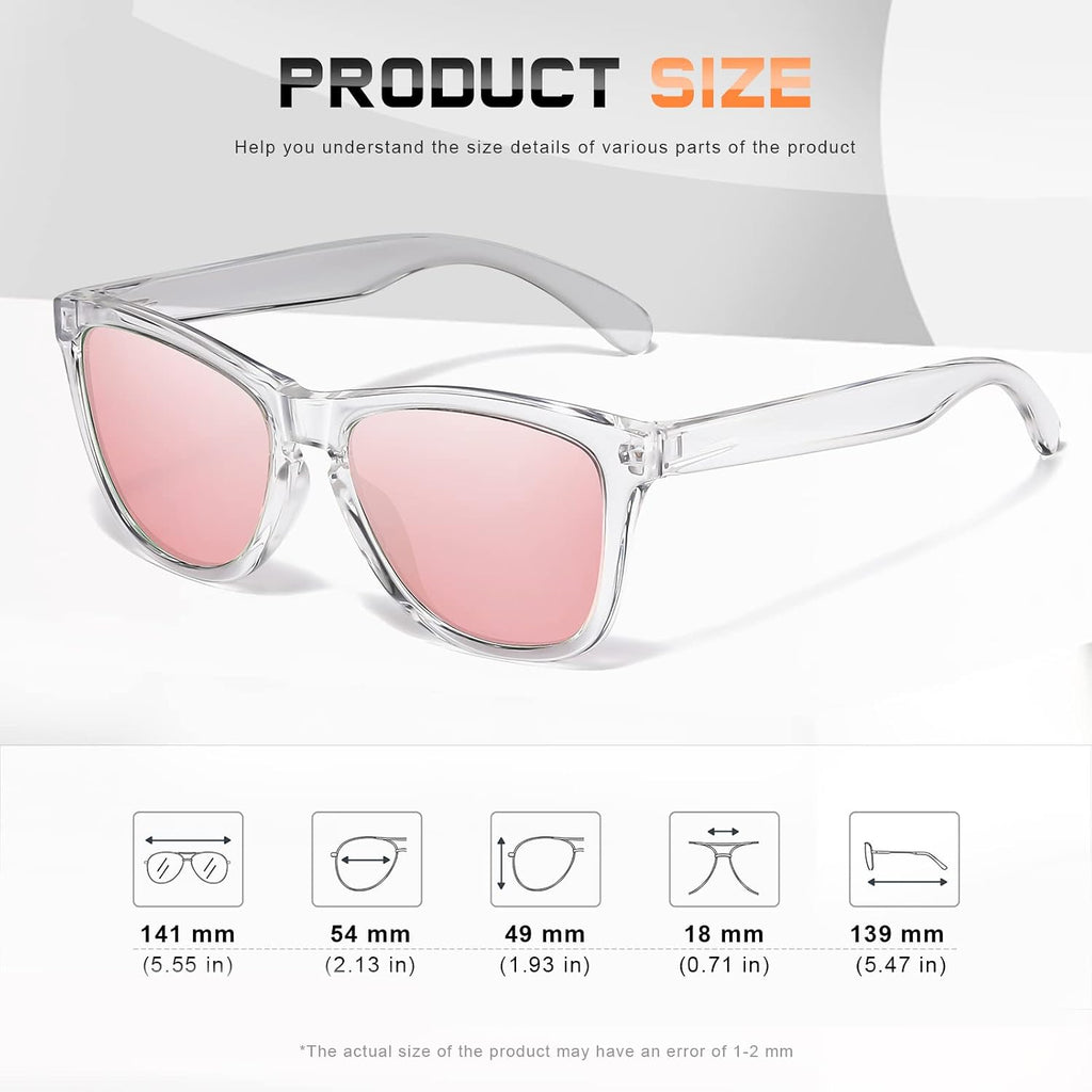 Sunglasses Womens Polarized Sunglasses for Women Men UV Protection | Trendy Designer Sunglasses Cute Retro Shades
