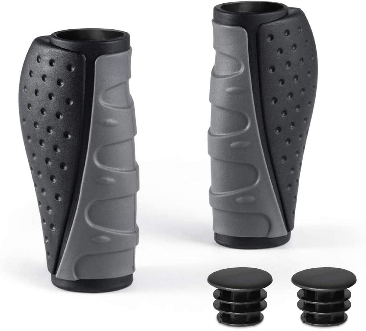PRUNUS No-Slip Soft Rubber Bike Handlebar Grips Universal for Bicyble