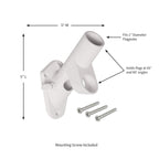 Multi-Purpose White Flag Bracket