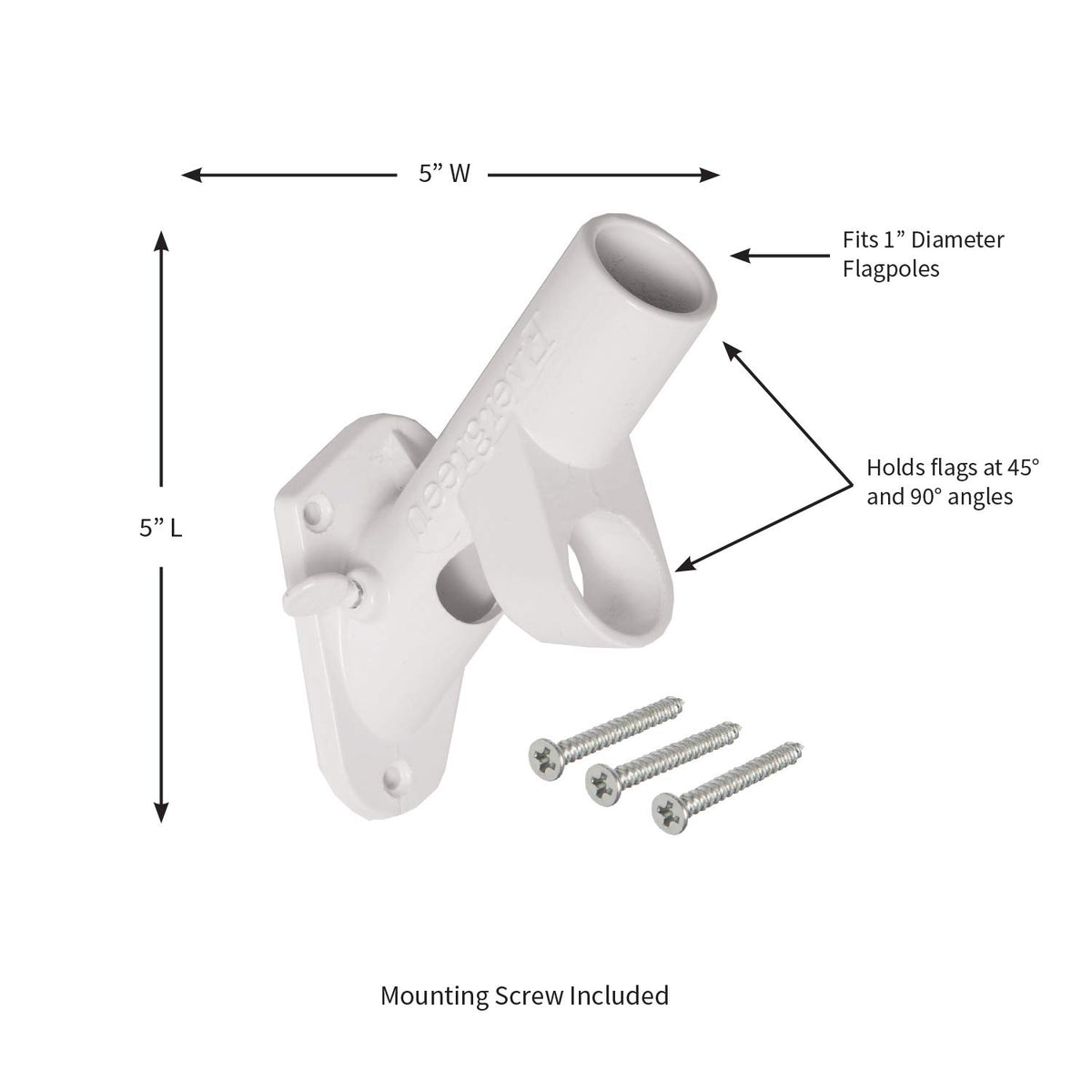 Multi-Purpose White Flag Bracket