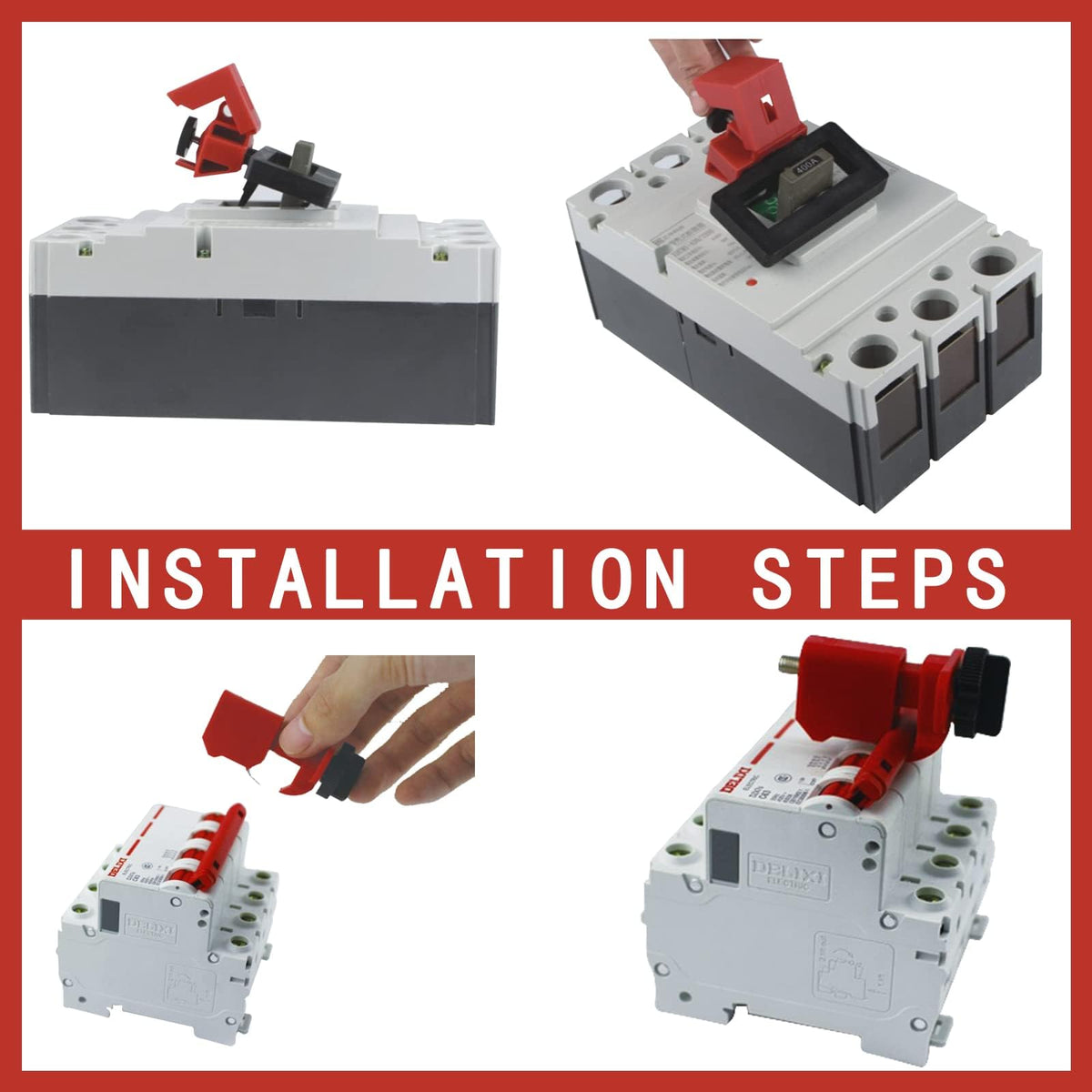 Electrical Lockout Tagout Kit, Lock Out Tag Out Kits with Safety Padlocks