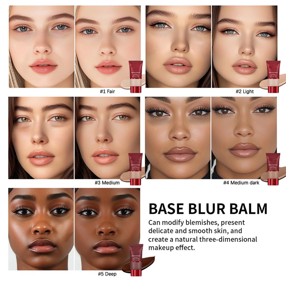 Base Blur Balm BB Cream - Soft Matte Finish, Lightweight Texture, 30ml